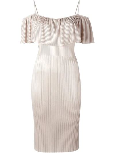 givenchy wedding dress long sleeve|Givenchy technical pleated dress.